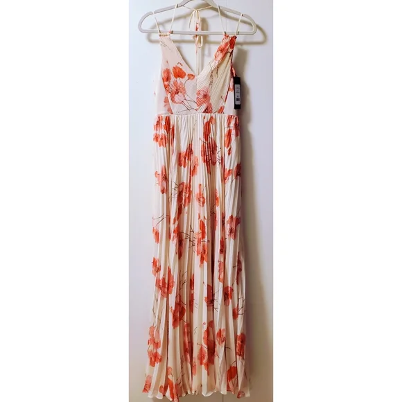 sachin and babi light blue dress Bon Bon Pink Bridesmaid Dress Chiffon Size Small